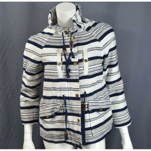 Ann Taylor Jacket SZ XSP Petite White Blue